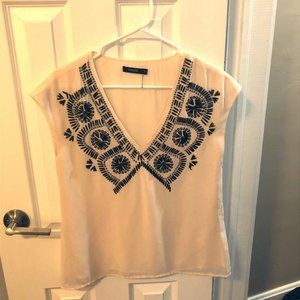 Chic' Blouse - Women's Small - Detailed & beaded